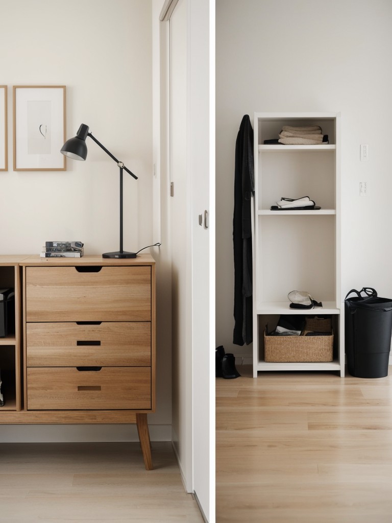 Embrace minimalist design principles by decluttering and keeping only essential items on display.