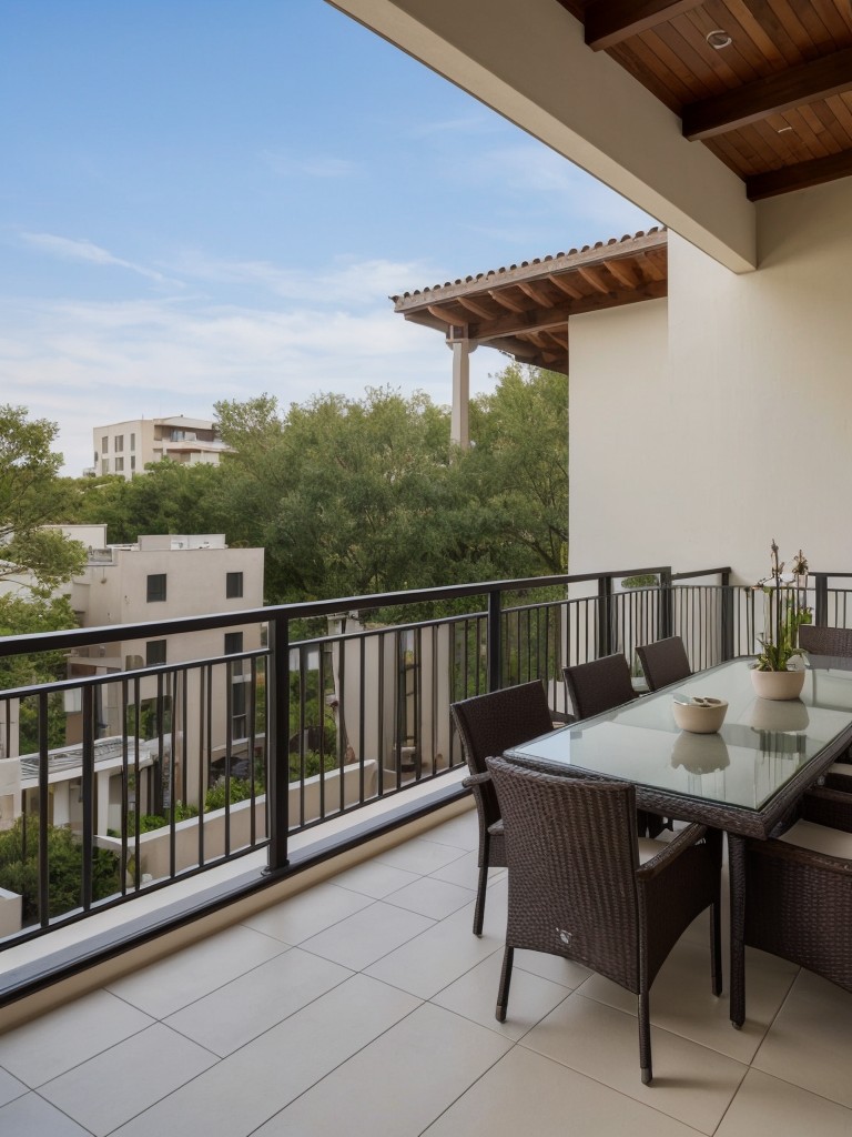 Incorporate a large balcony or terrace that extends your living space outdoors, providing breathtaking views and a space to relax and entertain.