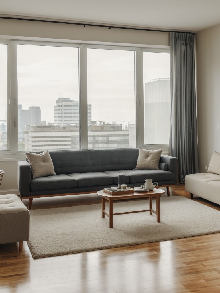 Pay attention to acoustics by using soundproofing techniques, such as curtains, rugs, and wall paneling, to create a peaceful and noise-free environment in your high-rise apartment.