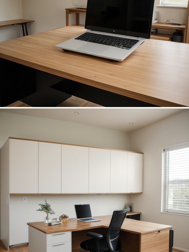 Consider incorporating a standing desk or a convertible desk to allow for flexibility and encourage movement while working.