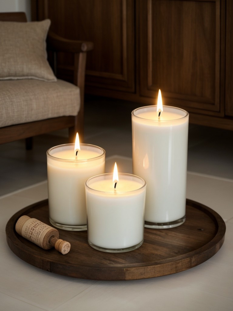 A set of scented candles or essential oils to create a relaxing and soothing ambiance.