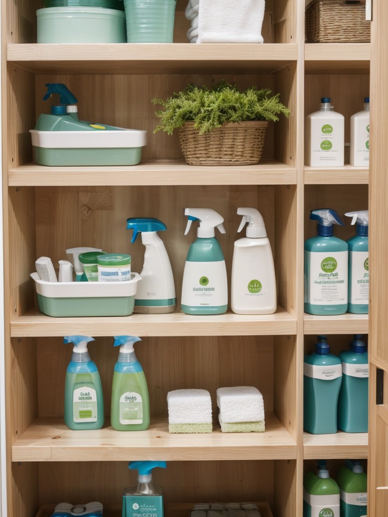 A set of upscale and eco-friendly cleaning products for a fresh and sustainable living space.