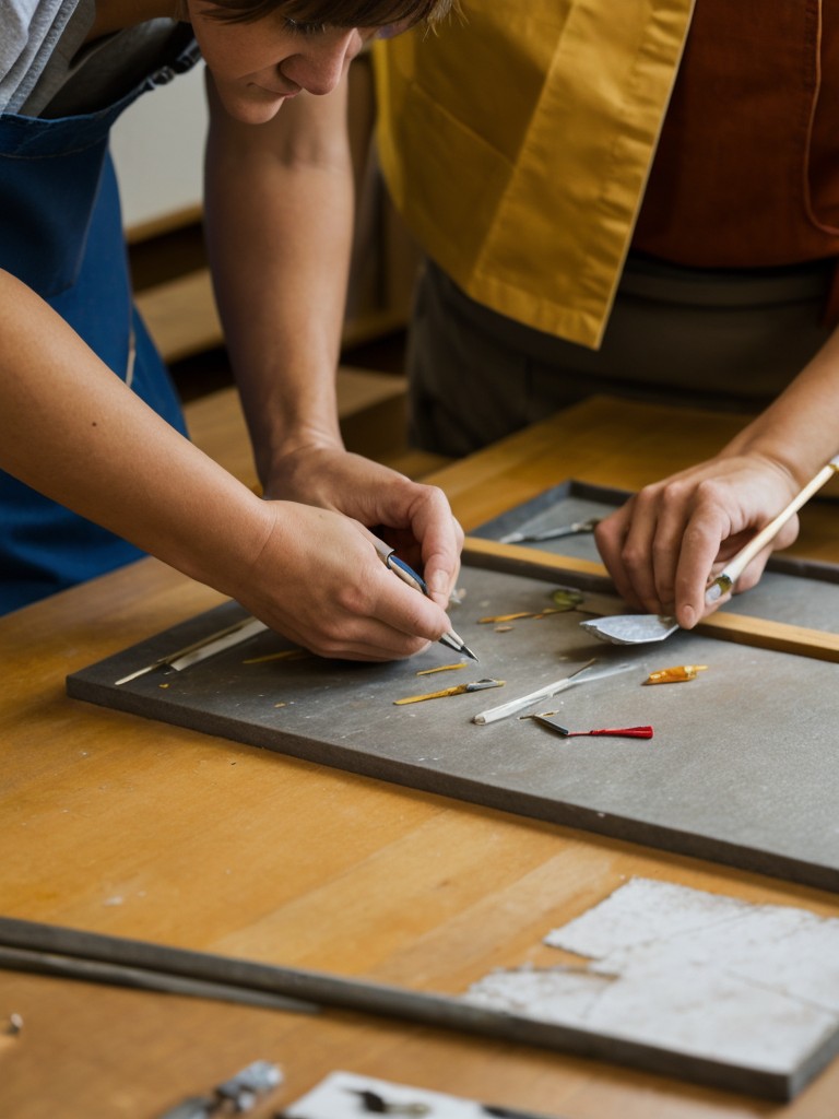 Arts and crafts workshops where residents can learn new skills and create something unique.