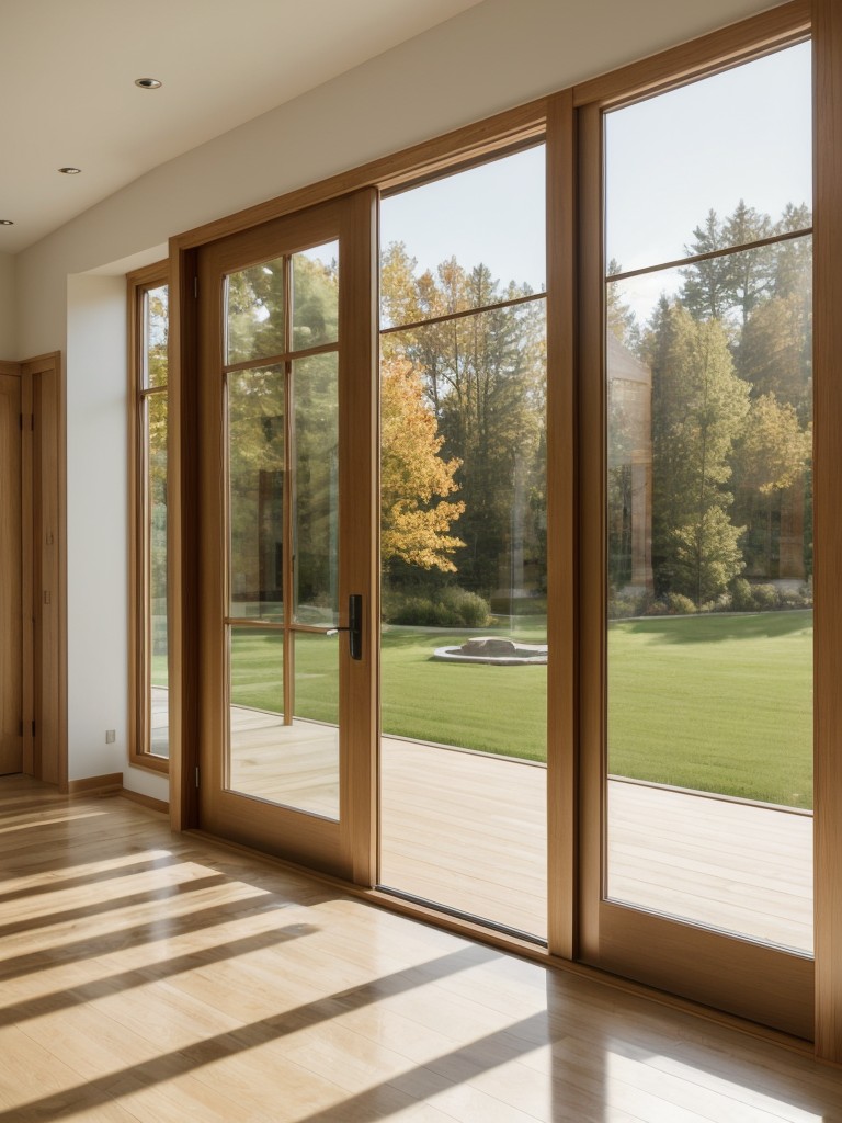 Incorporating large windows or glass doors to bring in ample natural light and create a visually inviting space.