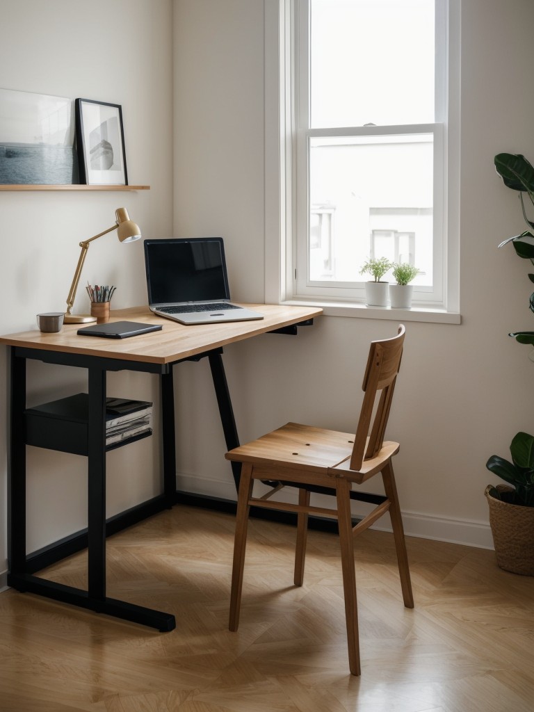 Incorporate a designated workspace, whether it's a small desk tucked away in a corner or a foldable wall-mounted option, to accommodate remote work or personal projects.