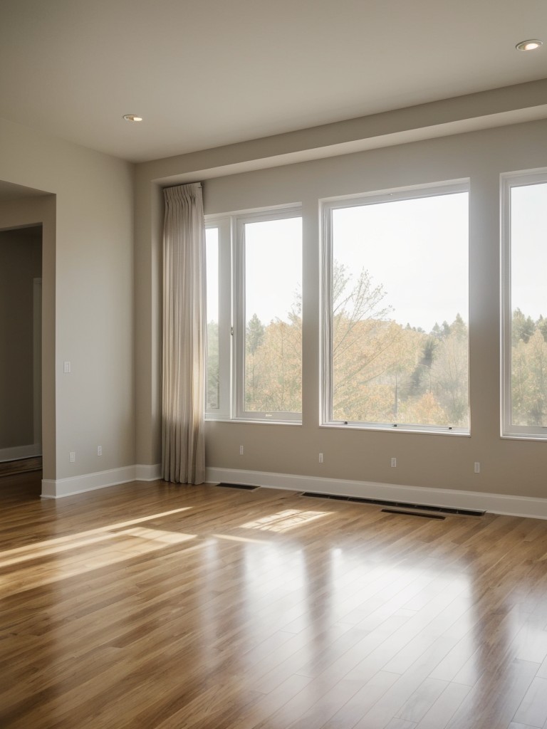 Create an illusion of depth by using large mirrors strategically placed across from windows to reflect natural light and make the space feel more expansive.