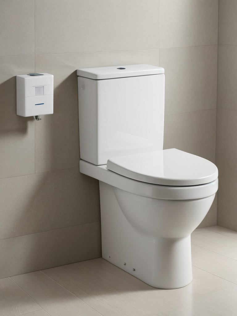 Choose a wall-mounted toilet to free up floor space and create a sleek look.