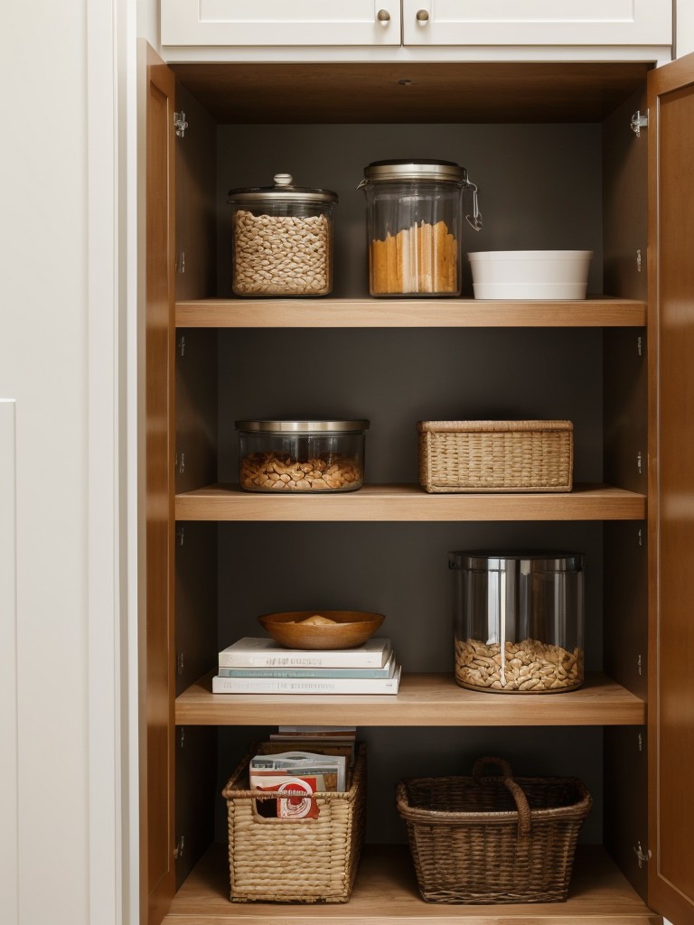 Utilize vertical space with floating shelves or wall-mounted cabinets to maximize storage.