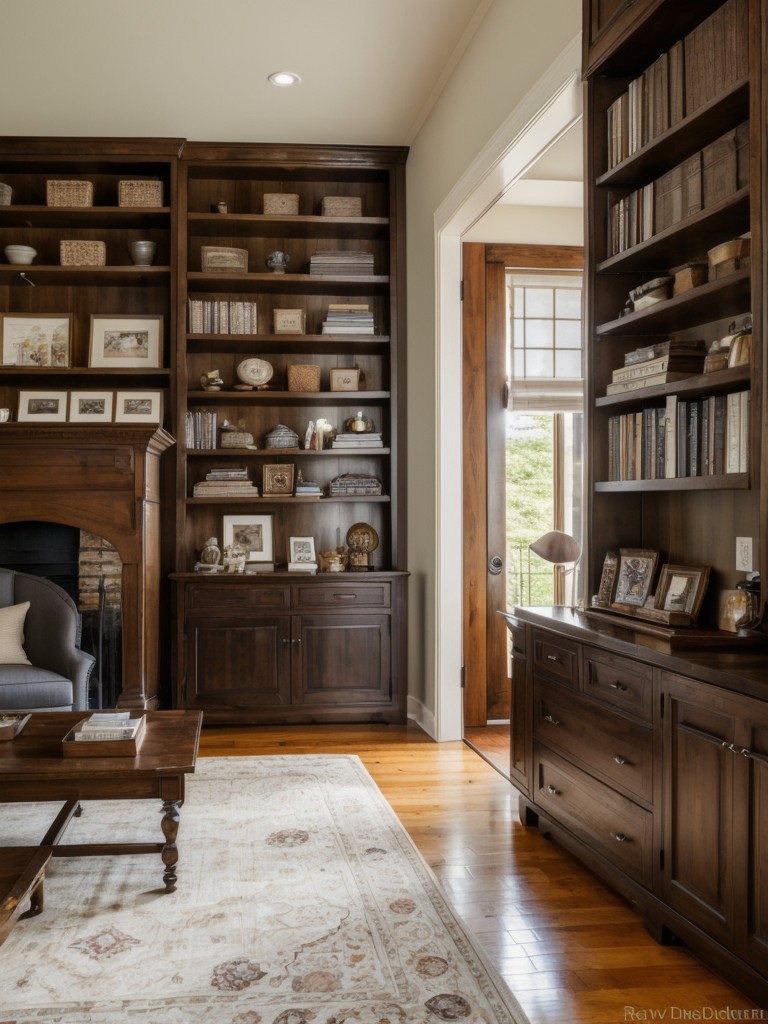 Consider using open shelving to display decorative items or to showcase your favorite books and collectibles.
