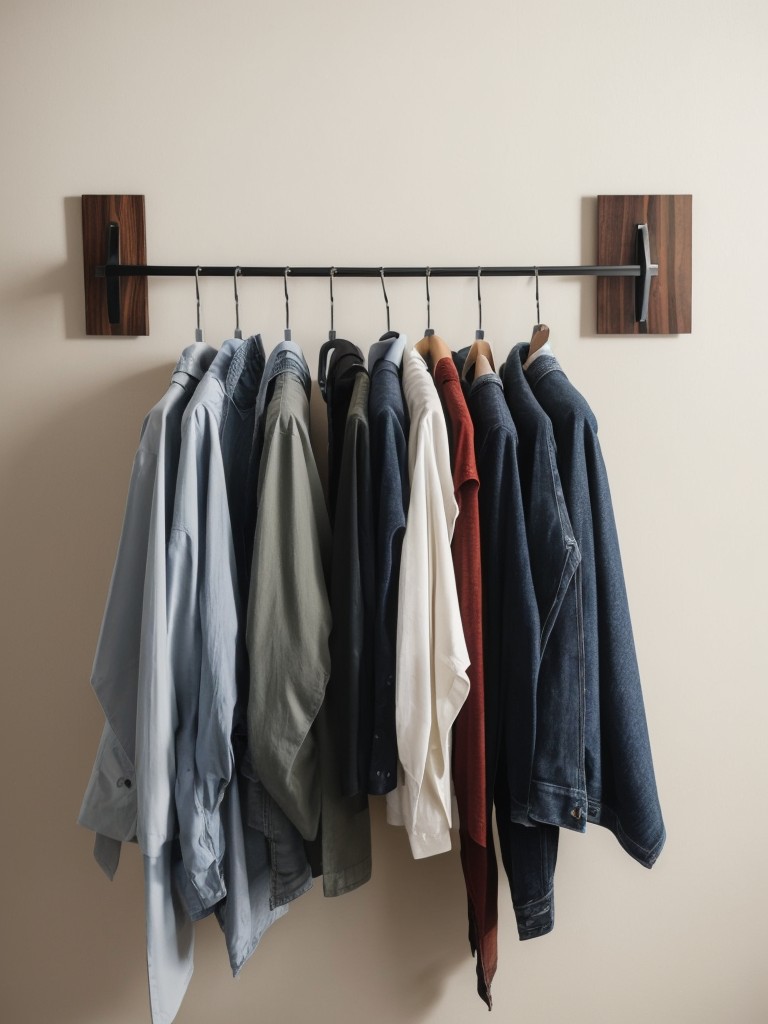Invest in a wall-mounted drying rack that can fold up against the wall to save space.