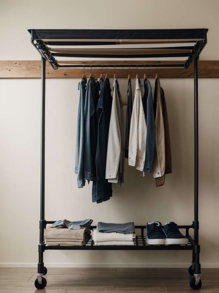 Utilize a collapsible drying rack that can be easily stored away when not in use.