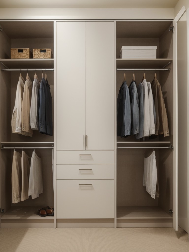 Invest in a modular closet system that can be customized and reconfigured as per your needs.