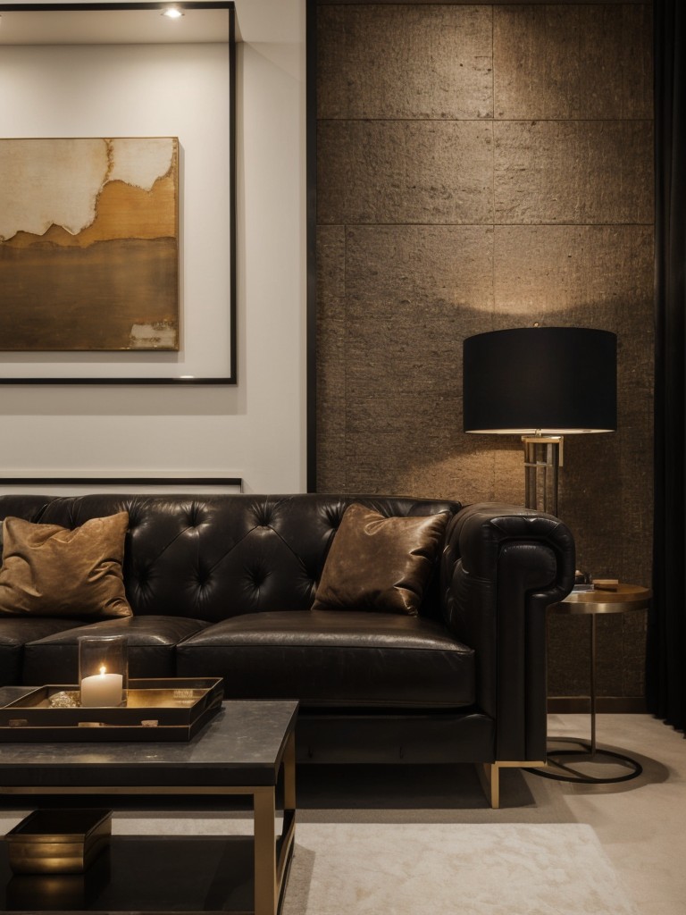 Use a mix of different textures and materials, such as velvet, leather, and metal, to add visual interest and depth to the space.