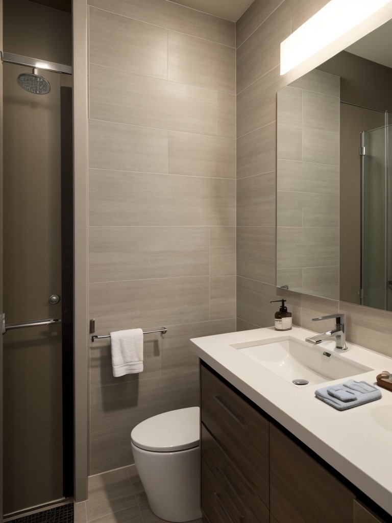 apartment bathroom ideas with modern fixtures