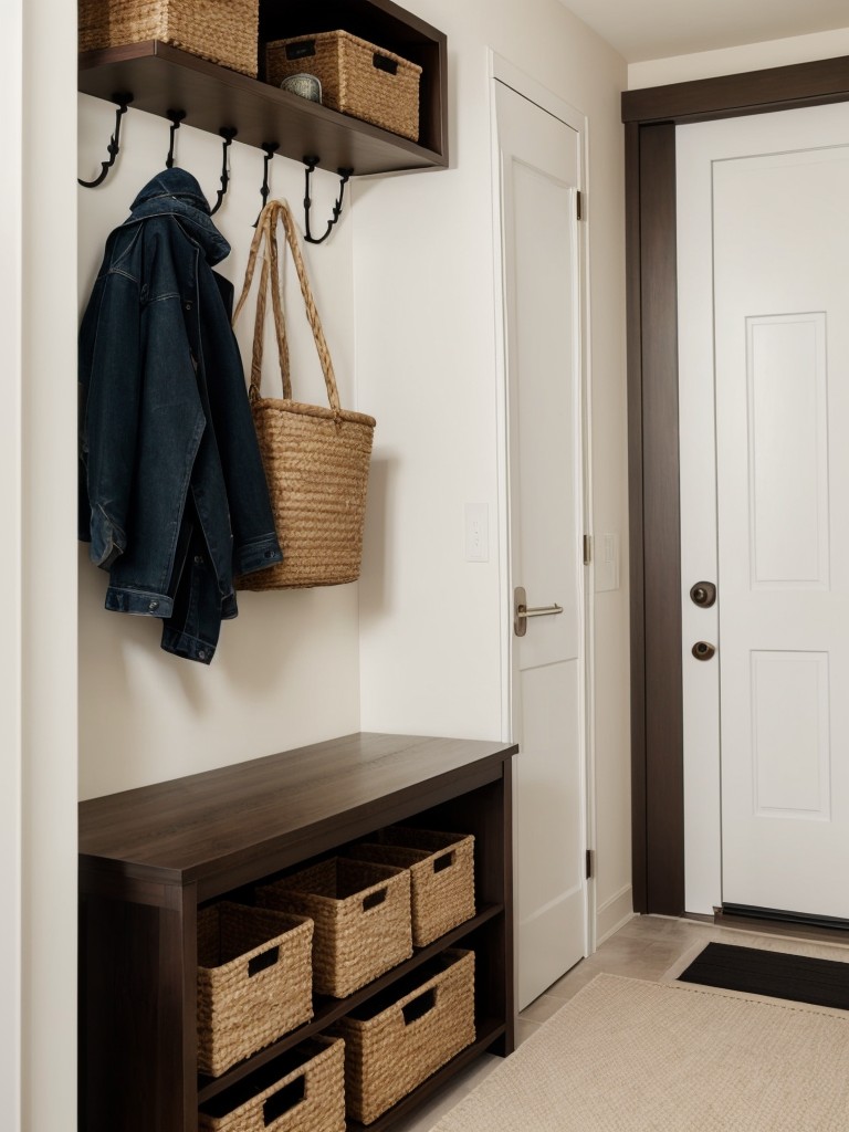 apartment entryway ideas with functional storage