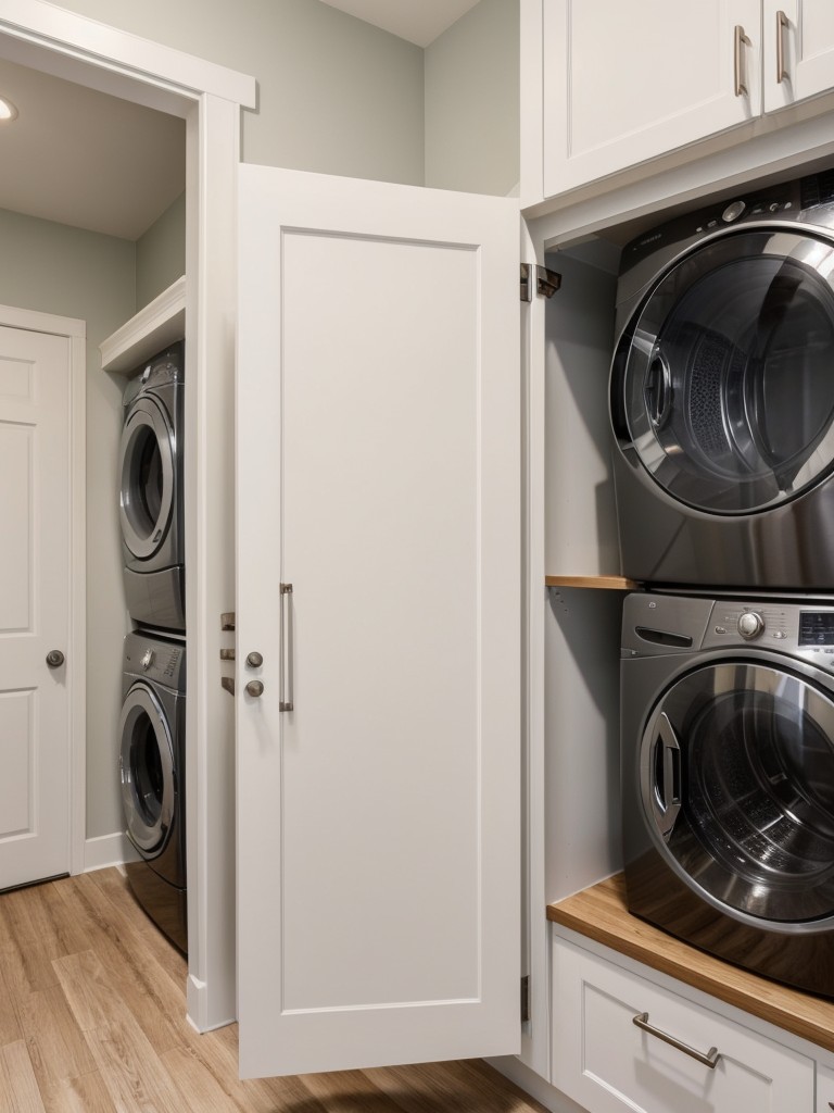 apartment laundry room ideas with built-in storage