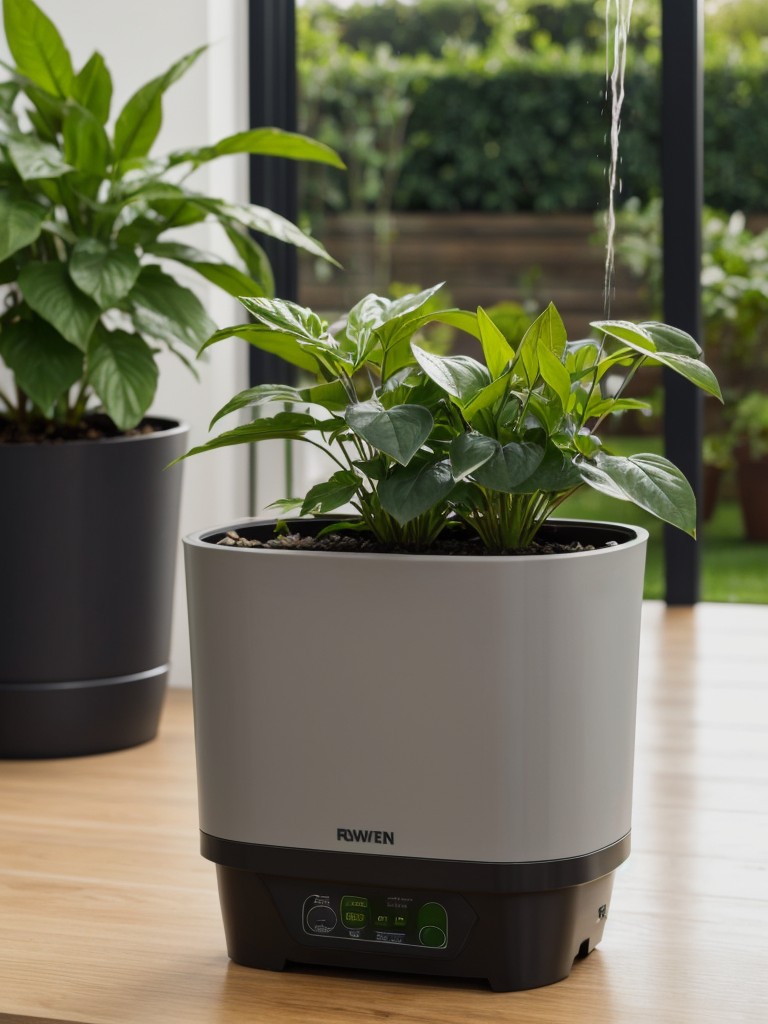 Invest in self-watering pots or smart irrigation systems to make plant care hassle-free.