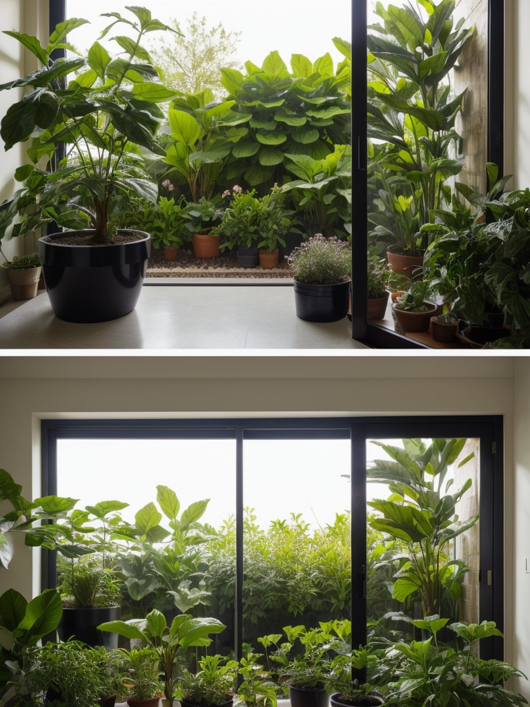 Mix and match different plant varieties to create a diverse and captivating indoor garden.