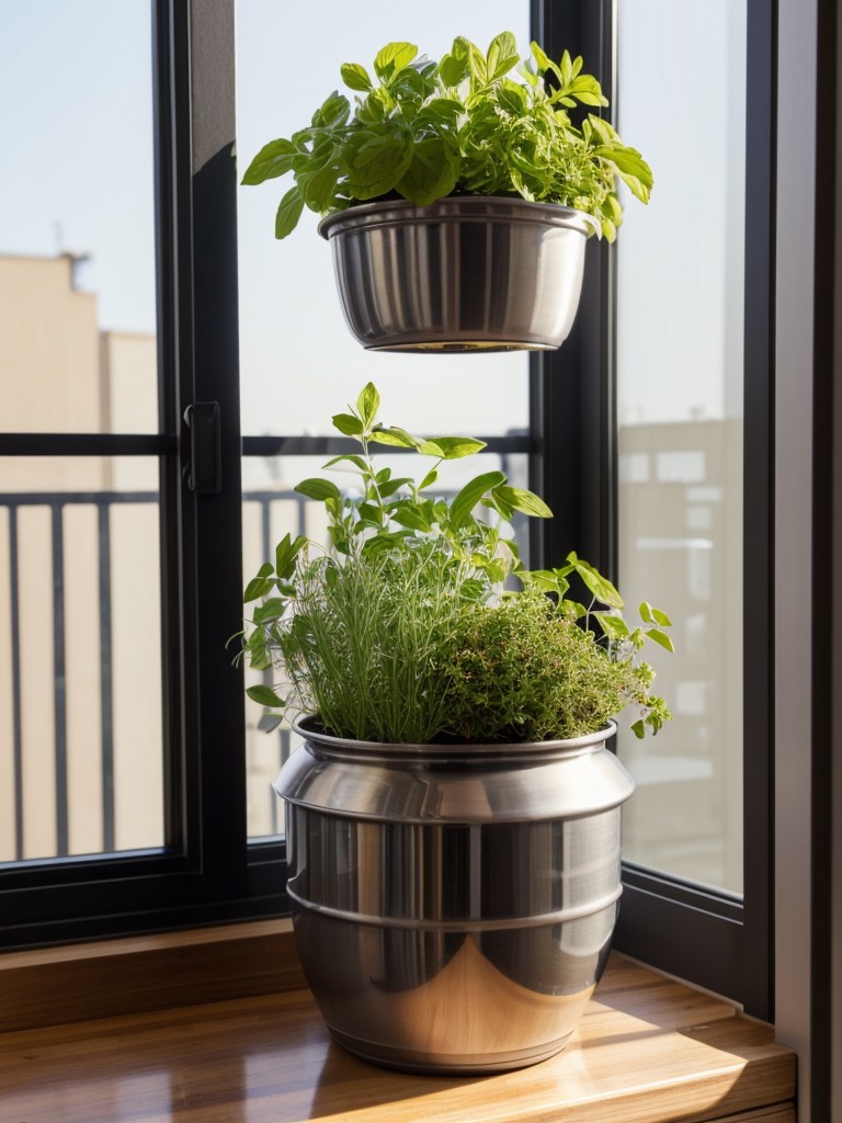 Utilize window sills or balcony space for a mini herb garden to add fresh flavors to your cooking.