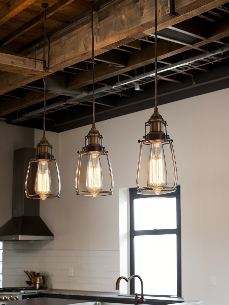 Incorporate industrial lighting fixtures, such as pendant lights or track lighting, to add a touch of authenticity to your loft apartment decor.