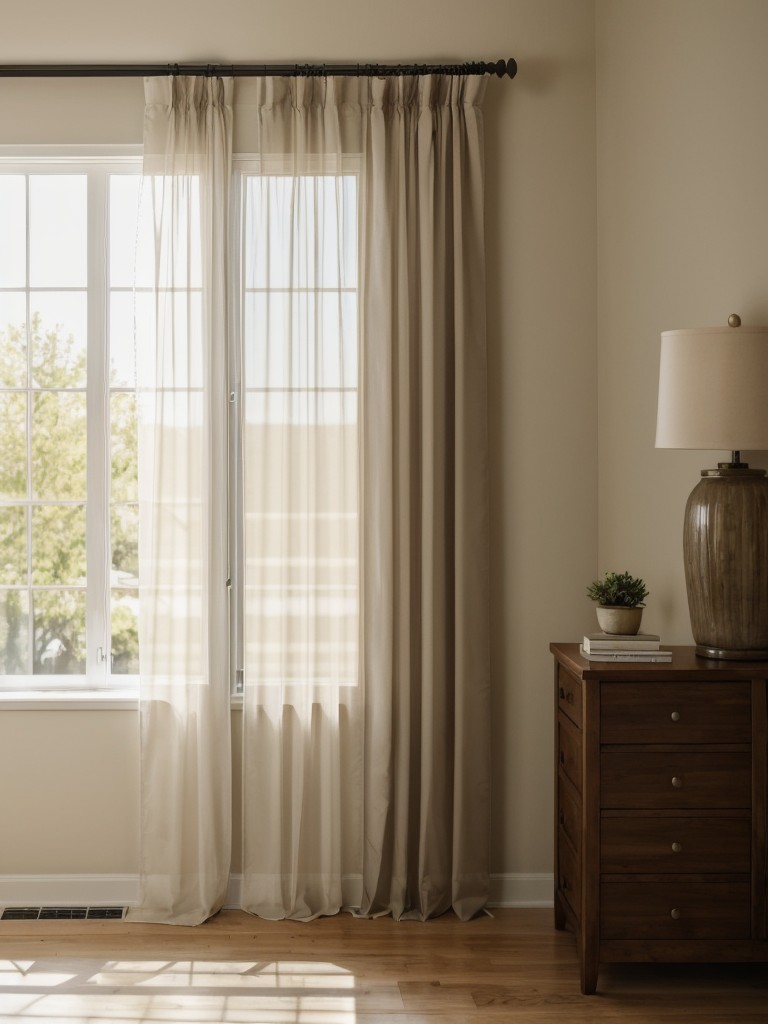 Maximize natural light by choosing sheer curtains or blinds that allow sunlight to filter through.