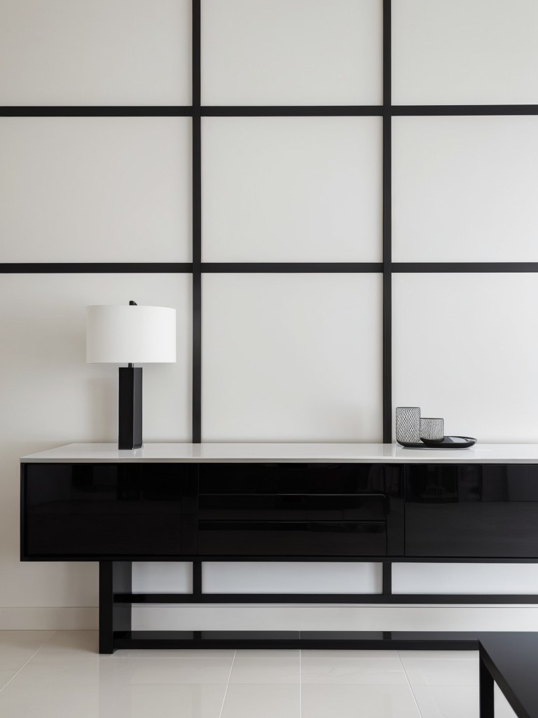 Opt for sleek and modern furniture with clean lines to achieve a minimalist, yet sophisticated look.