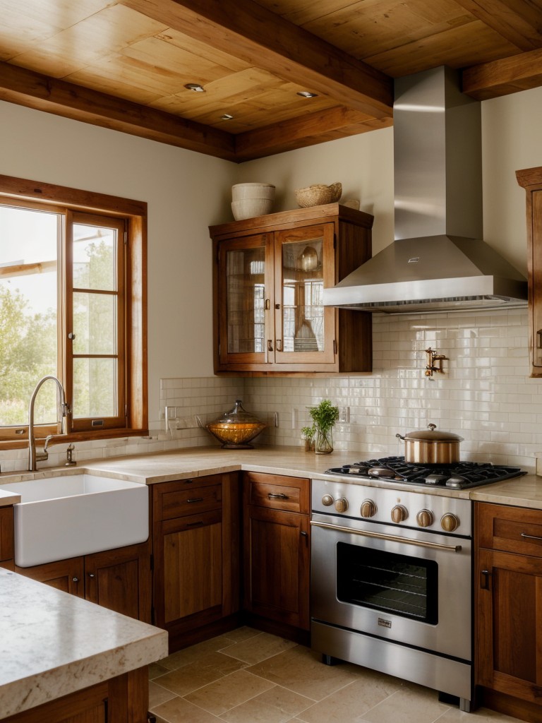 Incorporate traditional Indian cooking methods into the kitchen design, like a tandoor oven or a spice rack for convenient access to essential ingredients.