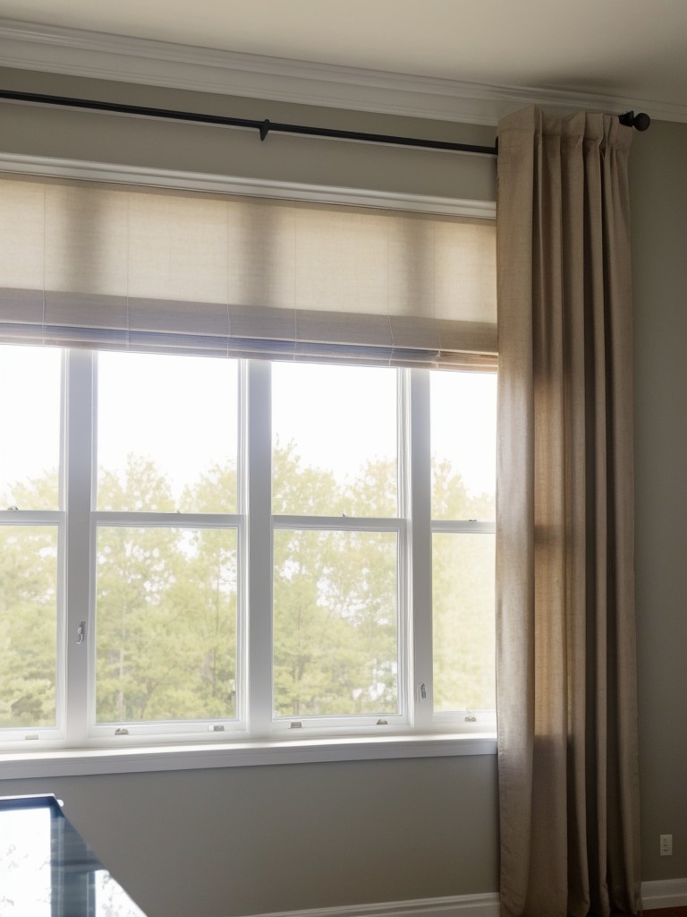 Maximize natural light by keeping window treatments minimal or using sheer curtains that filter the sunlight.