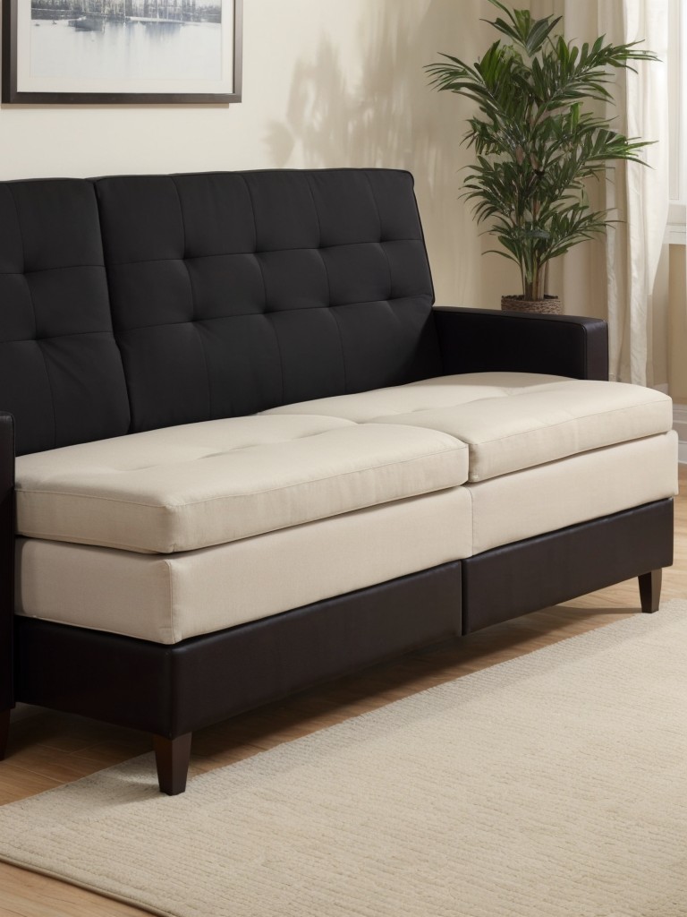 Consider multi-purpose furniture options, such as sofa beds or storage ottomans, to maximize the functionality of your large studio apartment.