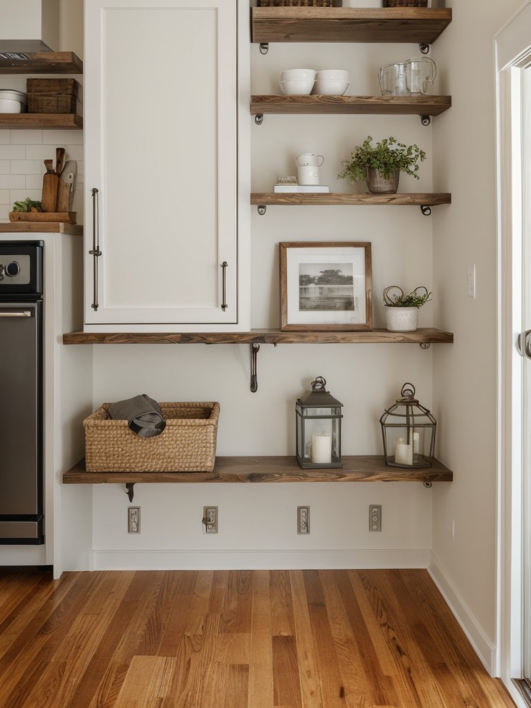 Utilize vertical storage solutions, such as floor-to-ceiling shelves or wall-mounted hooks, to make the most of your available space.