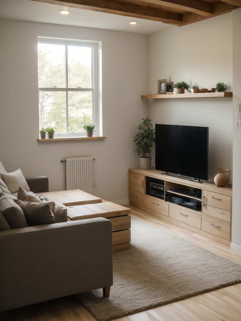 Incorporating eco-friendly elements into your basement apartment design, such as energy-efficient appliances, water-saving fixtures, and organic materials for furniture and finishes.