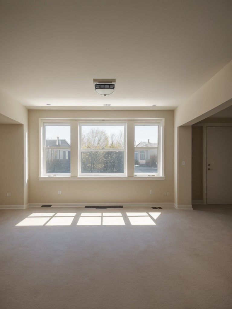 Natural lighting solutions for a basement apartment, including light wells, strategically placed windows, and skylights.