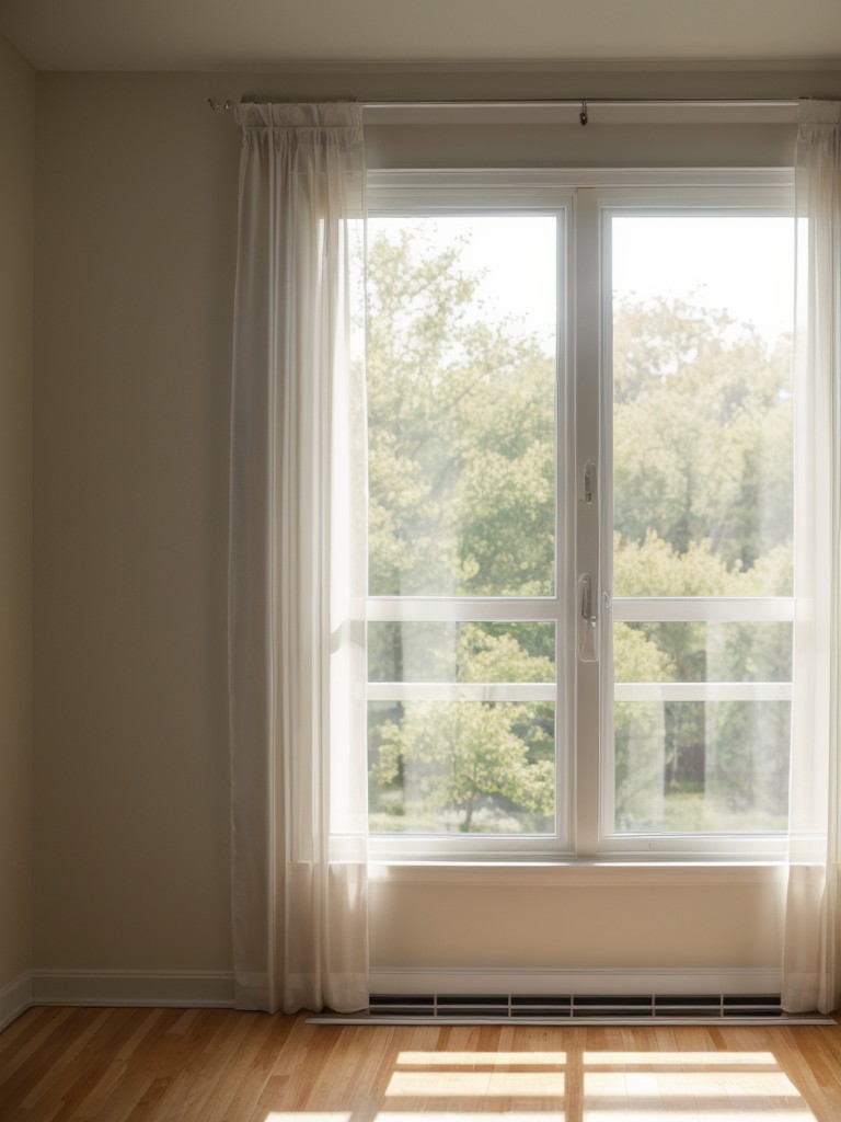 Don't forget natural lighting - maximize it by using sheer curtains or blinds that can be easily opened.