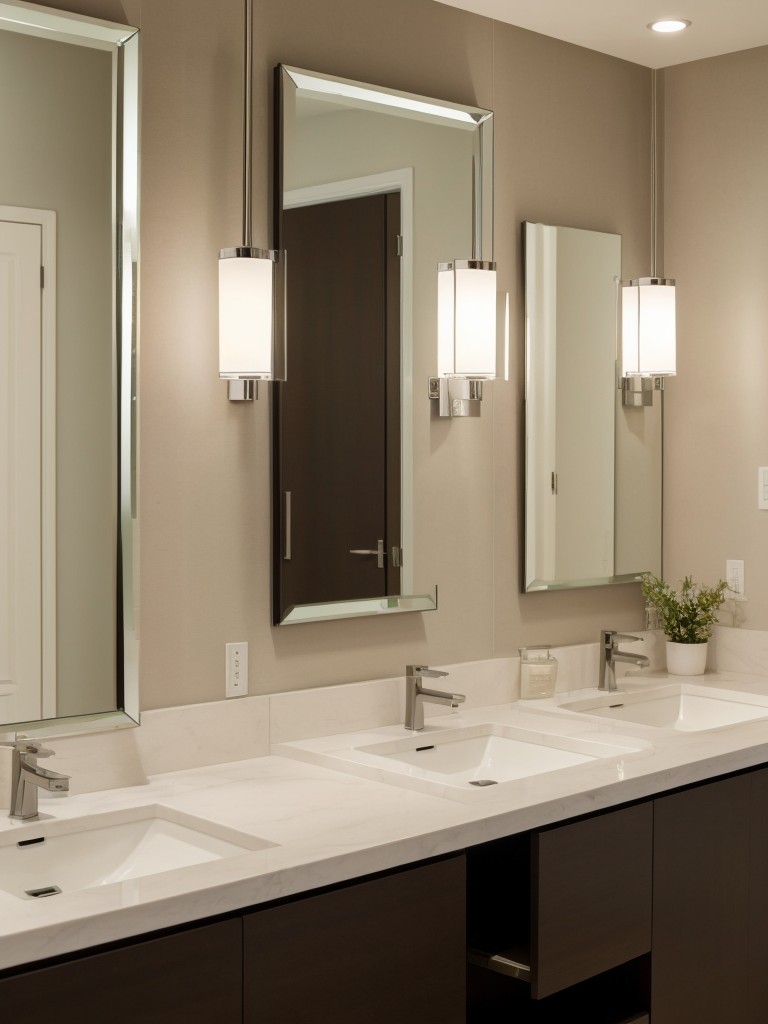 Install mirrors strategically to reflect and amplify existing light sources.