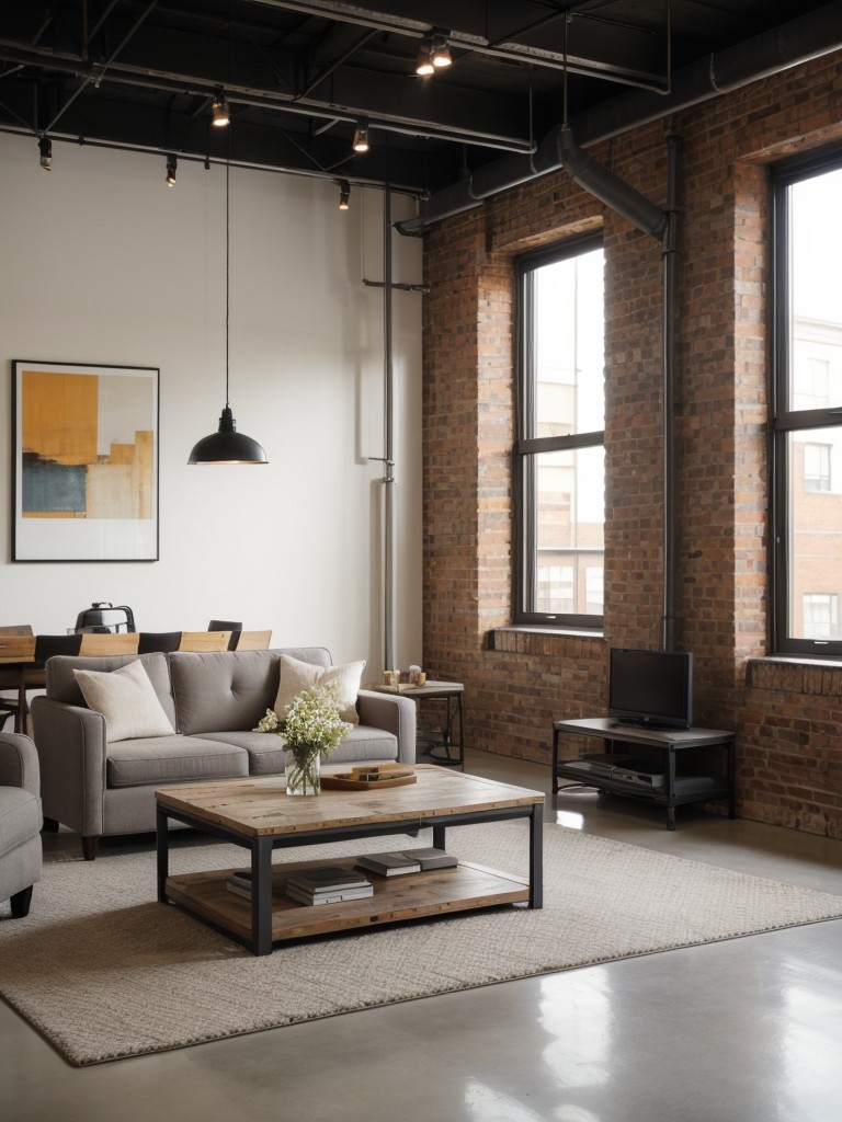 Choose a cohesive color palette that complements the industrial aesthetic of your loft apartment, such as neutral tones paired with bold accent colors.