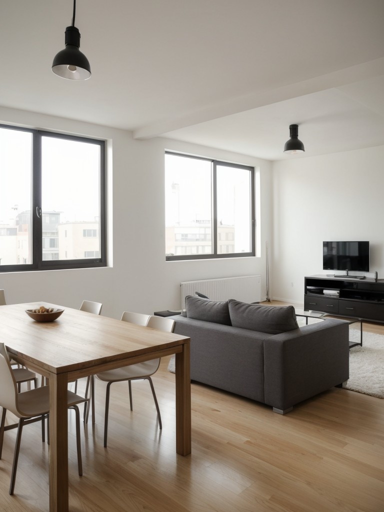 Opt for minimalistic furniture and decor to maximize the spaciousness of your loft apartment.