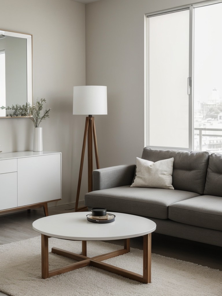 Opt for minimalist and sleek furniture pieces to maximize the perceived space in the room.