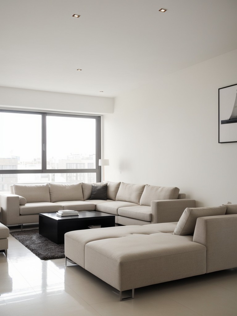 minimalist apartment ideas with sleek furniture and a neutral color palette