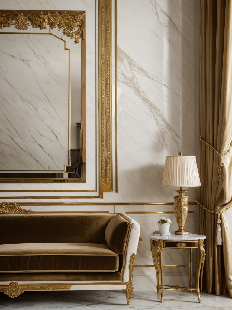 Incorporate opulent materials like marble, velvet, and gold accents for a truly luxurious feel.