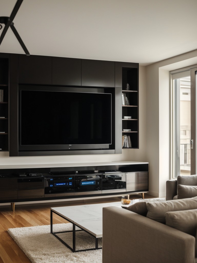 Install high-end audio systems throughout the apartment, providing a sophisticated soundtrack to every room.