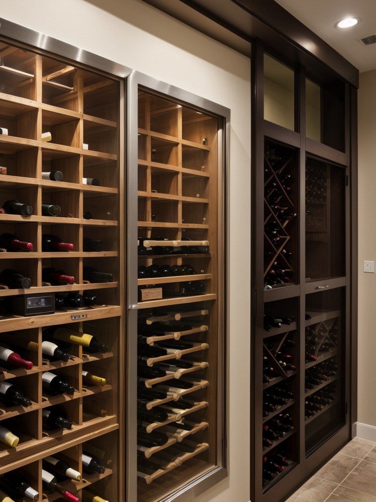 Install a wine cellar complete with temperature control, custom racks, and a tasting area for wine enthusiasts.