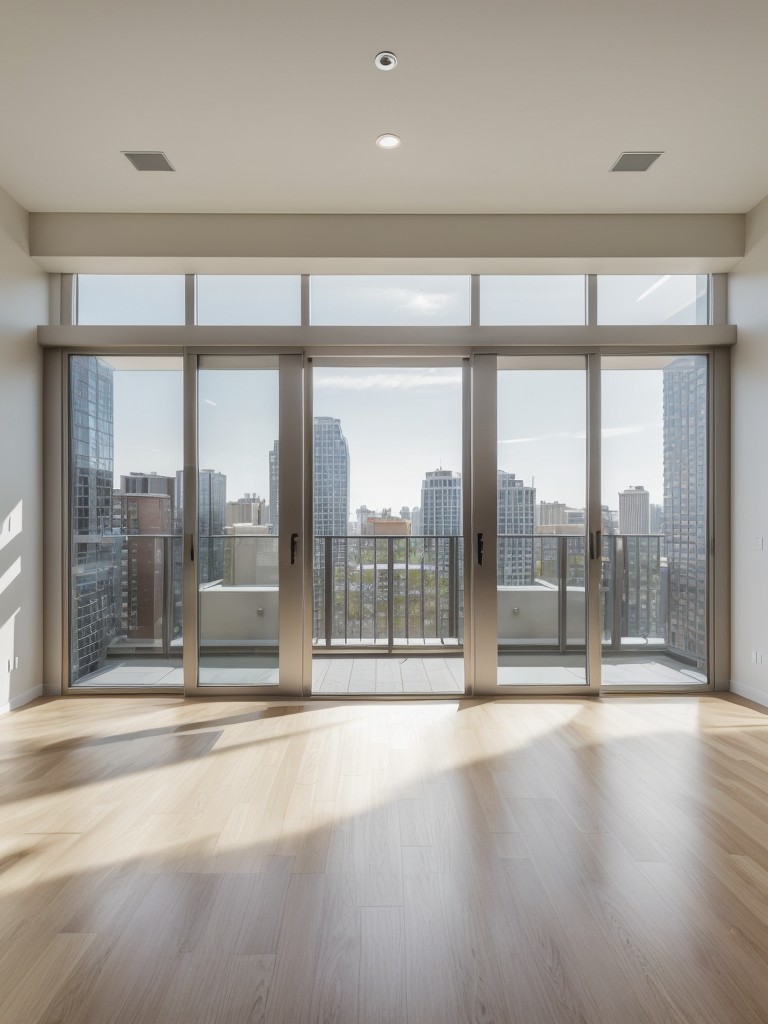 Highlight the unique architectural features of the luxury apartments in your marketing materials, such as floor-to-ceiling windows or designer finishes.