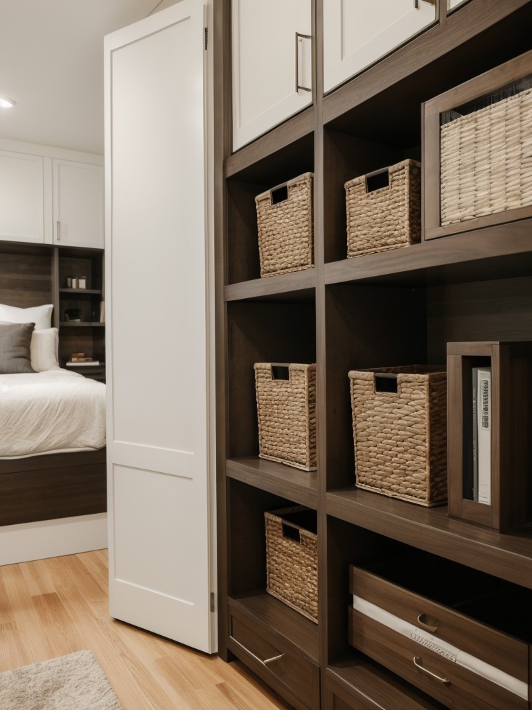 Incorporate custom-built furniture into your apartment design to maximize storage and make the most of every inch of available space.