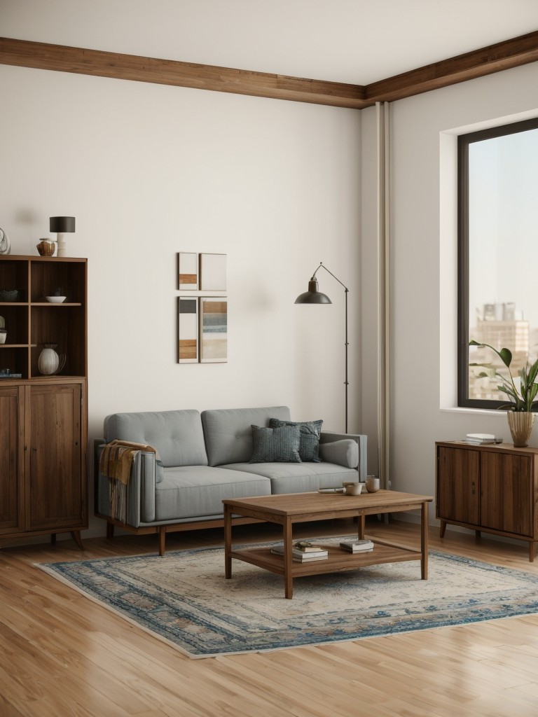 Showcase the versatility of a vacant apartment by creating a mini model that reflects different design styles, from contemporary to bohemian, with a mix of furniture and accessories.