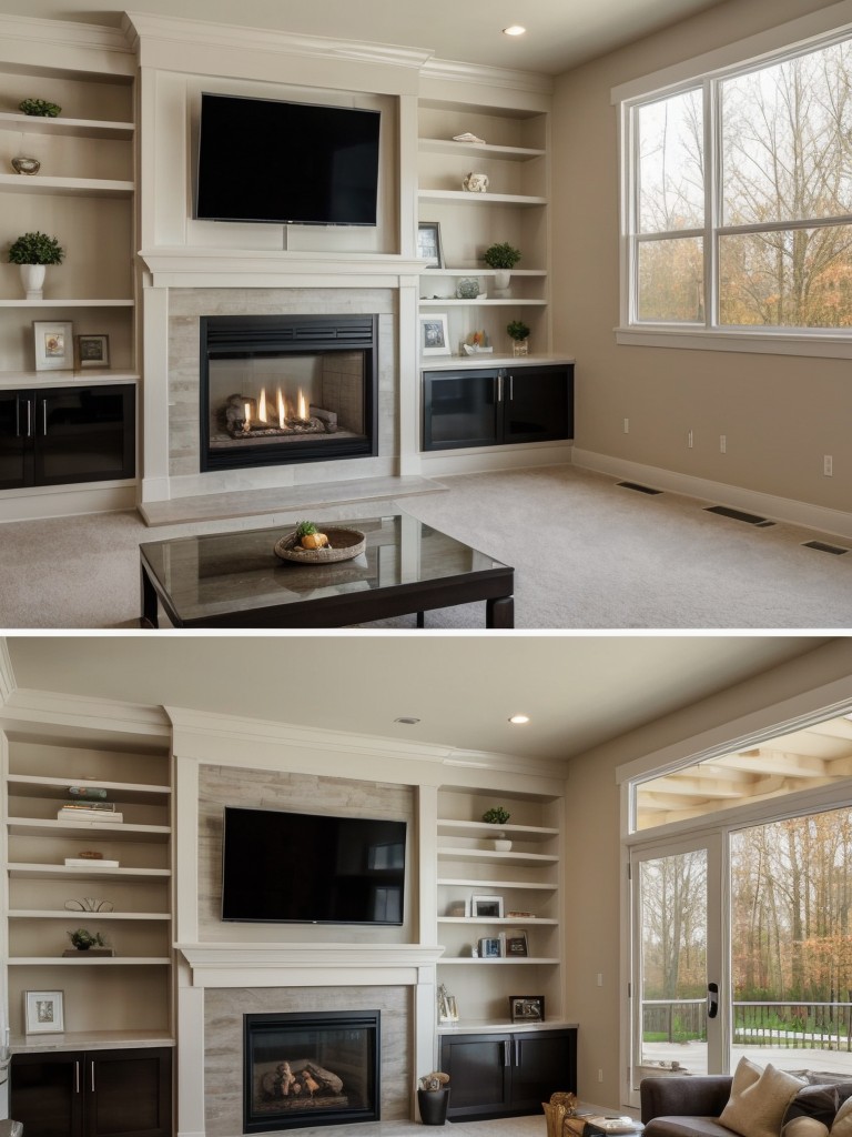 Choose a focal point in the room, such as a contemporary fireplace or a large entertainment center, to anchor the space.
