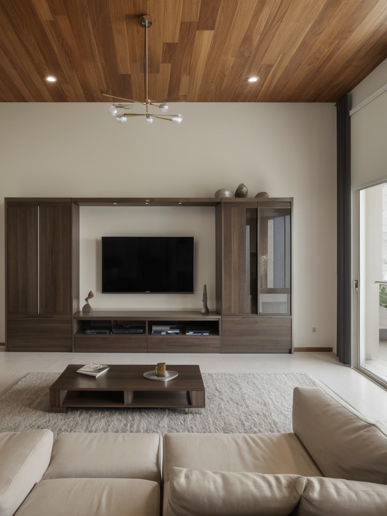 Use sleek, low-profile furniture that will maximize the visual space in a smaller living room.
