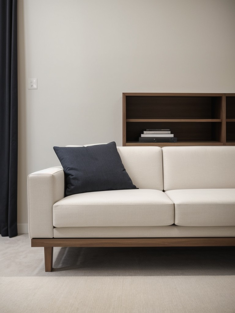 Choose sleek and simple furniture pieces to maintain a modern aesthetic.