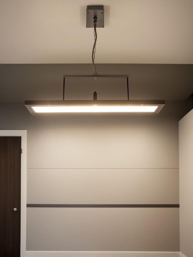 Install proper lighting fixtures such as recessed lighting, pendant lights, or track lighting to brighten up your studio and create a welcoming ambiance.