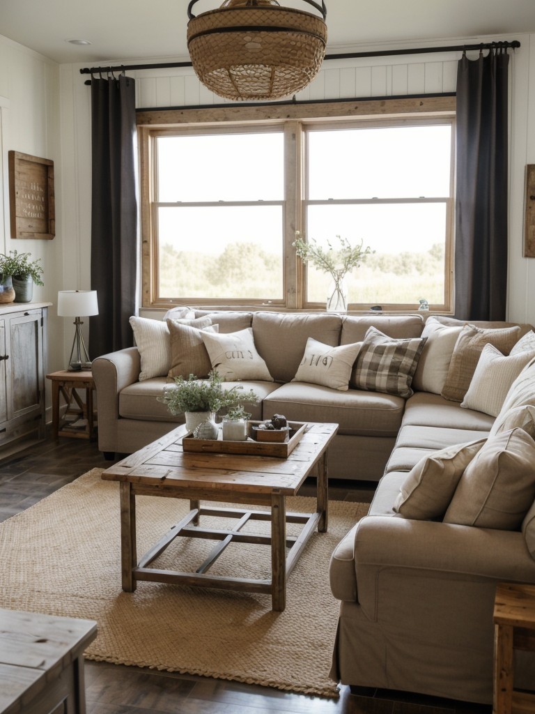 Mother-in-law apartment ideas with a modern farmhouse aesthetic, incorporating rustic elements, natural materials, and shiplap accents for a cozy and charming atmosphere.