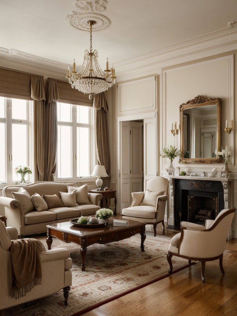 Mother-in-law apartment ideas with a traditional design, incorporating classic furniture, rich wood tones, and elegant details, exuding a timeless and sophisticated ambiance.